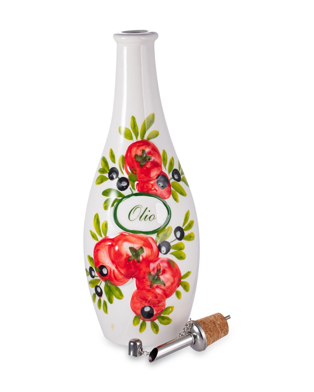 Бутылка для масла Томаты и оливки 27 см, керамика, Edelweiss - фото 5