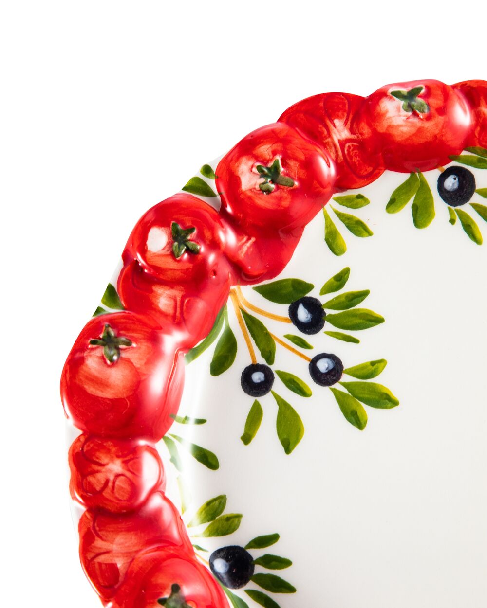 Тарелка закусочная Томаты и оливки 22 см, керамика, Edelweiss - фото 2