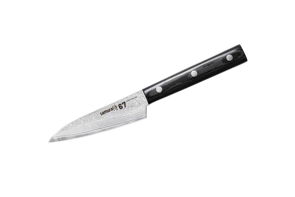 Набор ножей 3 в 1 "Samura 67" 98 мм, 150 мм, 208 мм, дамаск 67 слоев, микарта - фото 2