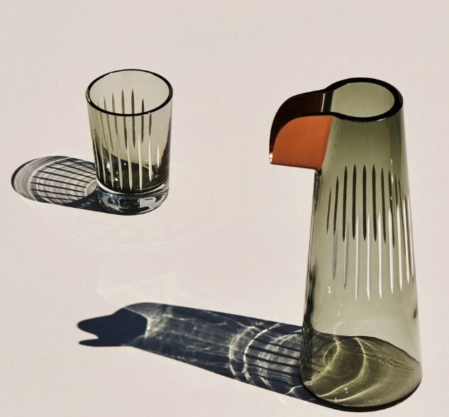 Кувшин для воды Nude Glass Попугай 750 мл, хрусталь, серый - фото 2