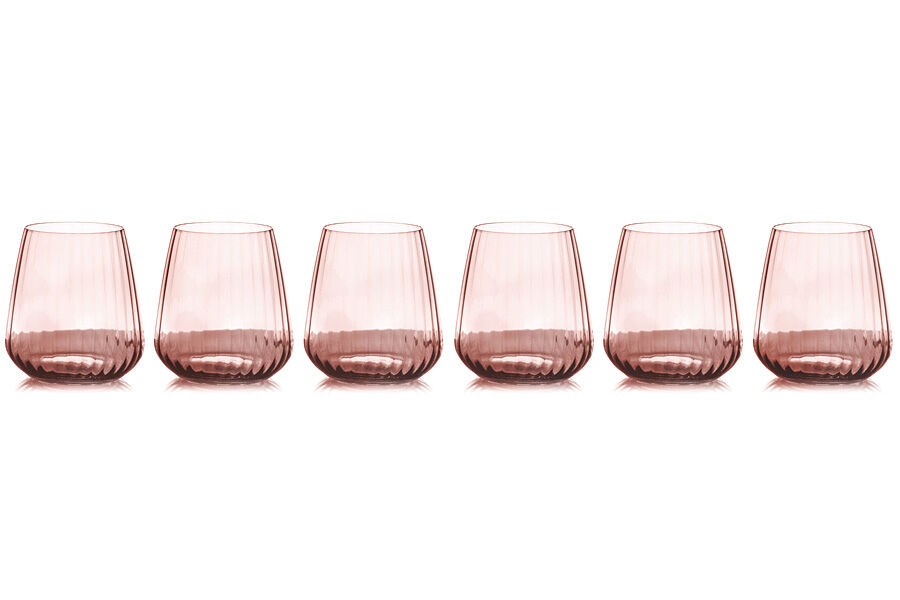 Набор стаканов для виски, 450 мл, 6 шт Opium, розовый, Le Stelle - фото 2