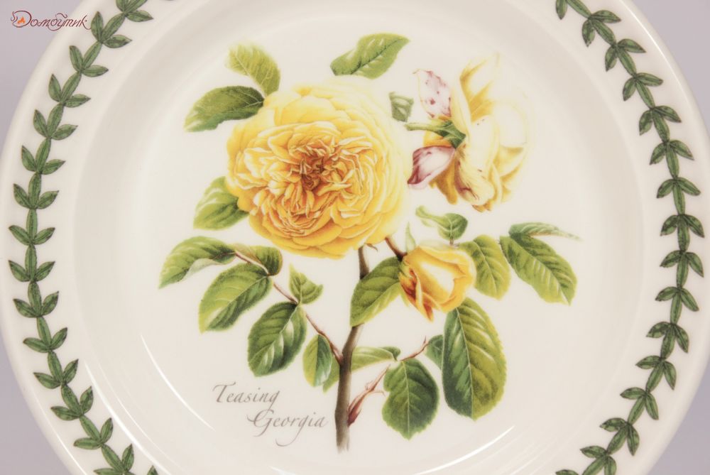 Тарелка десертная "Ботанический сад. Розы. Teasing Georgia" 18,5 см - фото 2