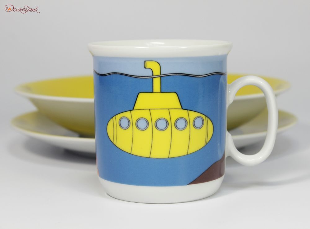 Набор для завтрака "Жёлтая подводная лодка" (3 предмета) - фото 4