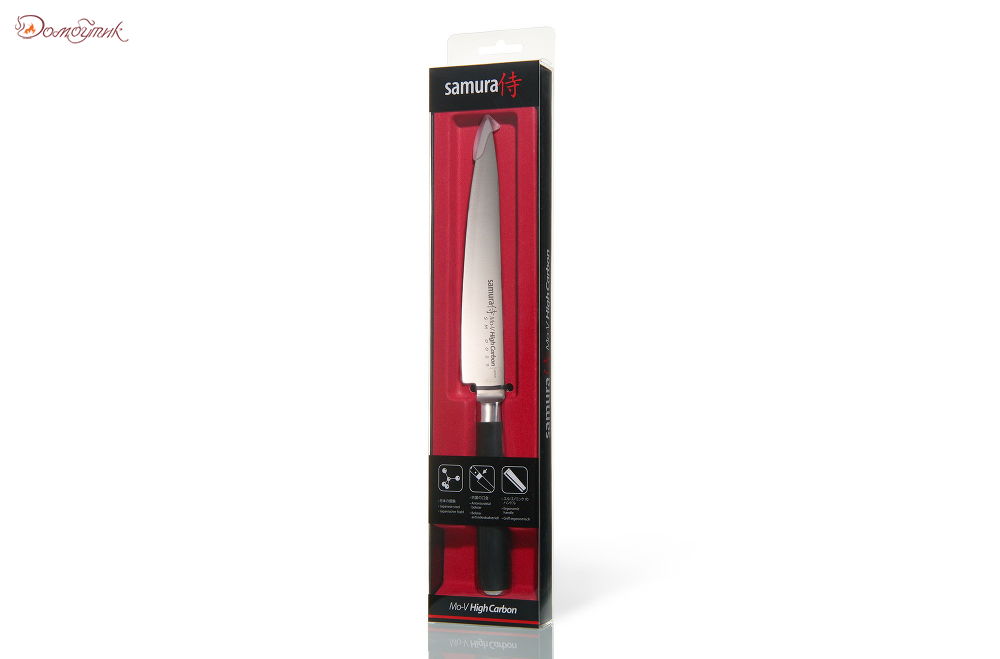 Нож кухонный "Samura Mo-V" универсальный 150 мм, G-10 - фото 6