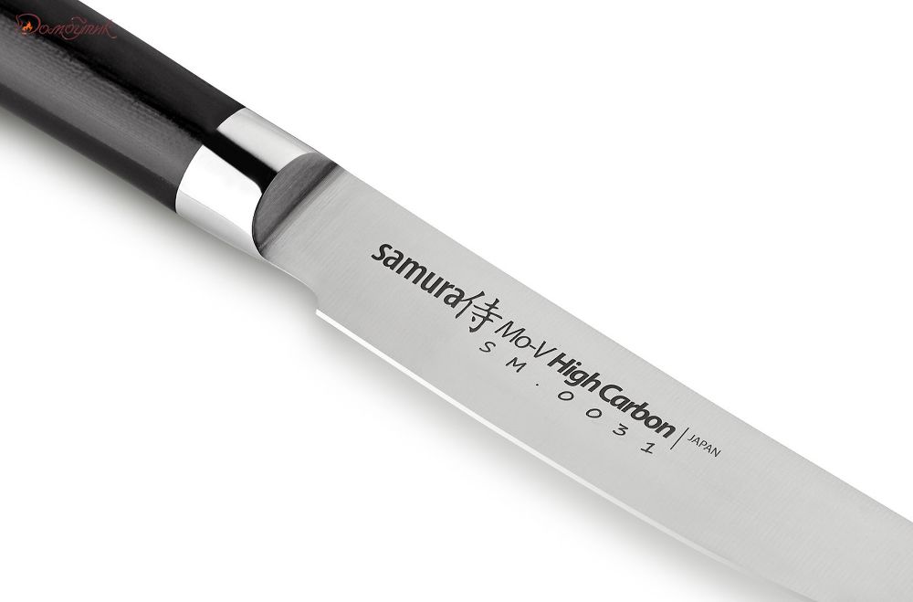 Нож кухонный "Samura Mo-V" для стейка 120 мм, G-10 - фото 3