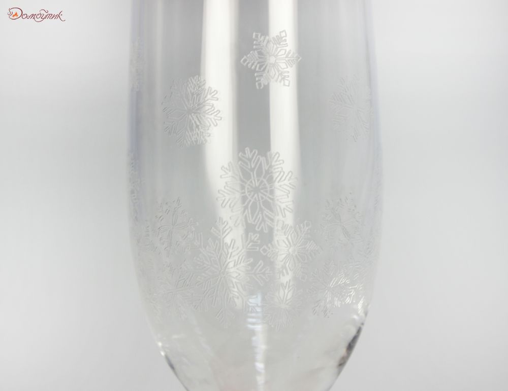 Бокалы для шампанского "Виола Снежинки" 190 мл, 2 шт. - фото 2