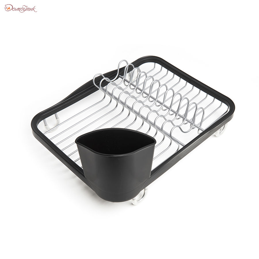 Сушилка для посуды Sinkin чёрная-никель - фото 7