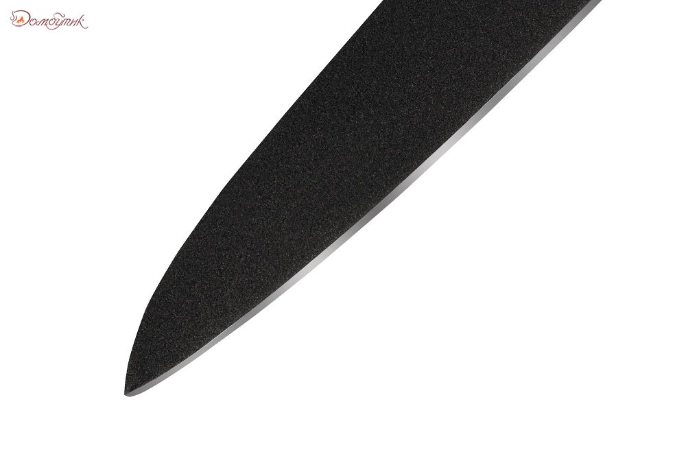 Нож кухонный "Samura SHADOW" универсальный с покр. Black-coating 150мм, AUS-8, ABS пластик - фото 4