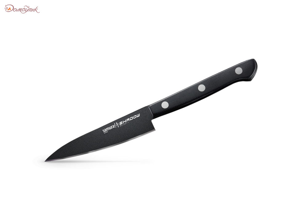 Набор из 3 ножей "Samura SHADOW" с покрытием Black-coating (11,23, 85), AUS-8, ABS пластик - фото 2