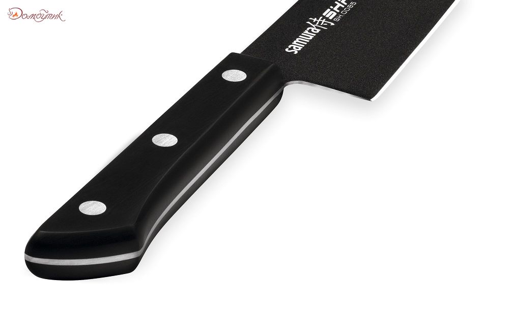 Набор из 3 ножей "Samura SHADOW" с покрытием Black-coating (11,23, 85), AUS-8, ABS пластик - фото 8