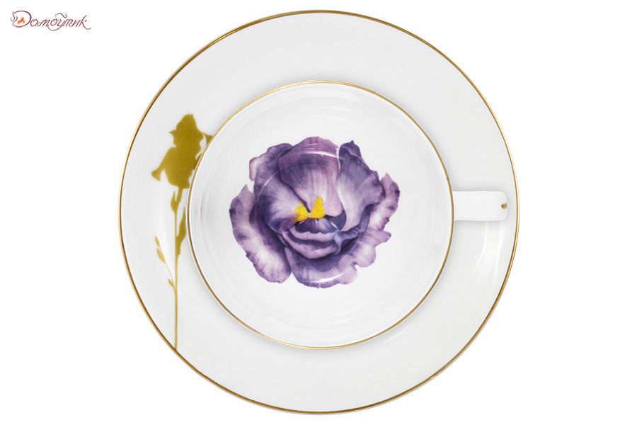 Чашка с блюдцем 250 мл Iris Flowers, Anna Lafarg Emily - фото 5