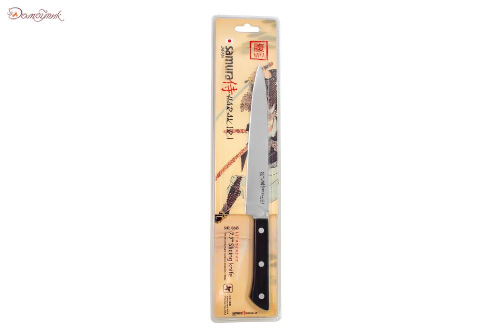 Нож кухонный "Samura HARAKIRI" для нарезки 196 мм  - фото 6