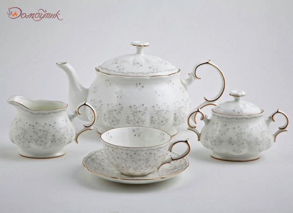 Чайный сервиз на 6 персон "Джулия Беж. Империал" (Gold) 18 предметов
