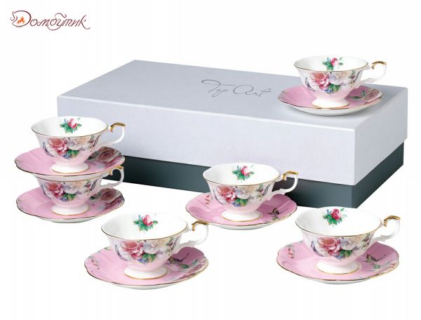 Чайный набор на 6 персон "Флоризон" (12 предметов) - фото 1