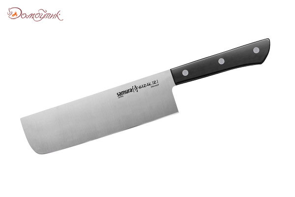 Нож кухонный "Samura HARAKIRI" накири 170 мм, корроз.-стойкая сталь, ABS пластик