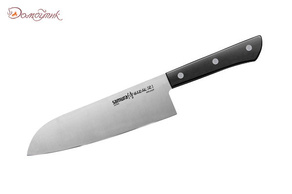 Нож кухонный "Samura HARAKIRI" Сантоку 175 мм, корроз.-стойкая сталь, ABS пластик