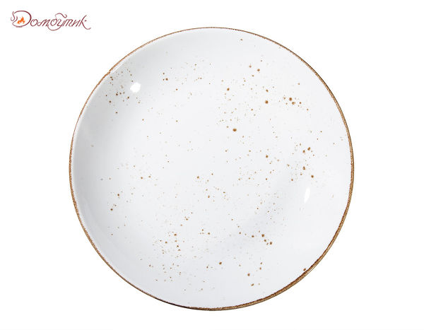 Тарелка для пасты Rustics 25,5 см, белая.