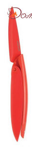 Нож для чистки овощей 10 см, красный, Mastrad - фото 1