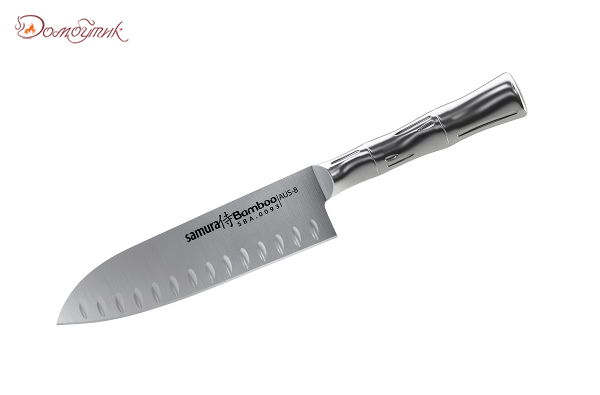 Нож кухонный "Samura Bamboo" Сантоку 137мм, AUS-8 - фото 1