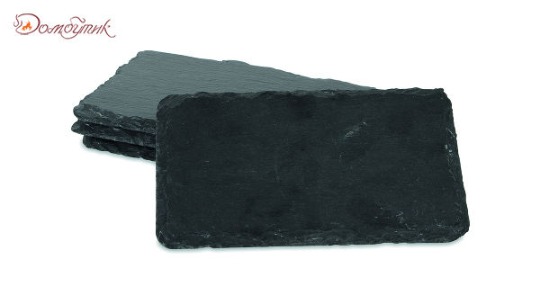 Набор досок сервировочных для сыра 16x10см, (чёрный), 4шт.,Boska - фото 1