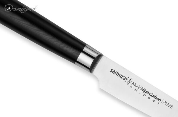 Нож кухонный "Samura Mo-V" для нарезки, короткий слайсер 220 мм, G-10 - фото 4