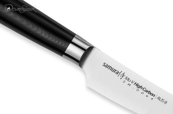Нож кухонный "Samura Mo-V" малый мясницкий 155 мм, G-10 - фото 4