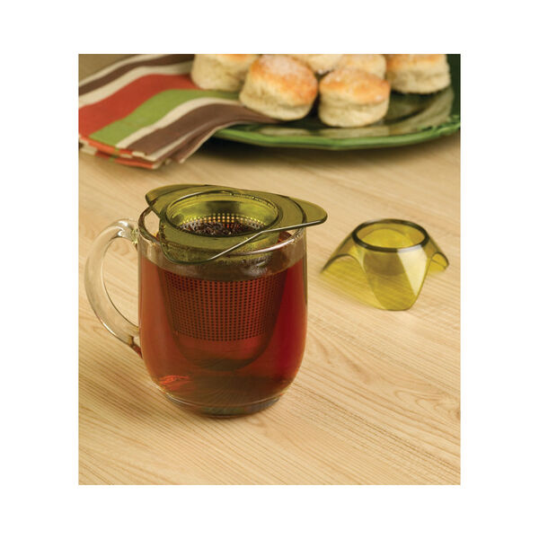 Фильтр для чая Tovolo для чашек и чайников на подставке, металл, пластик - фото 2