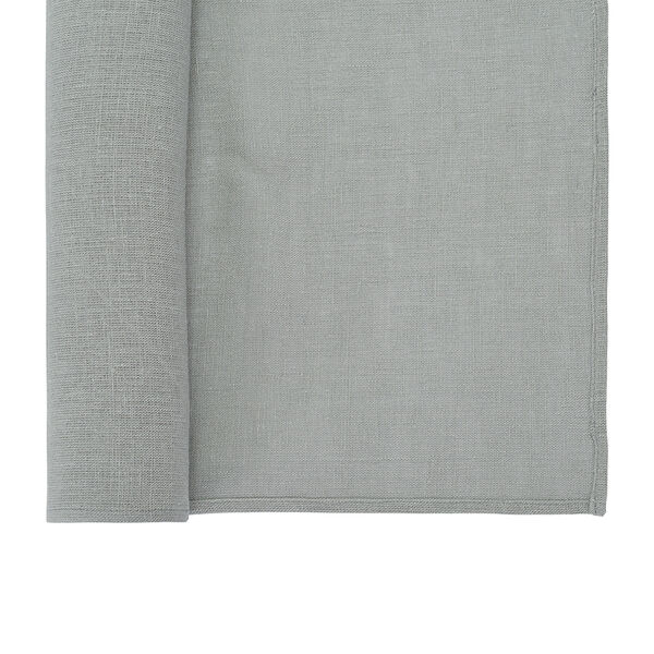 Дорожка на стол из стираного льна серого цвета из коллекции Essential, 45х150 см - фото 3