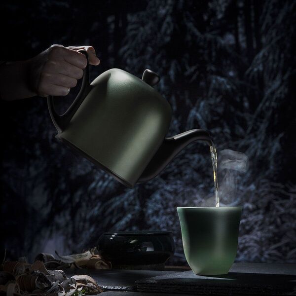Набор чайный Degrenne Salam 3 предмета, чайник 700 мл, кружка 250 мл 2 шт, зеленый - фото 2