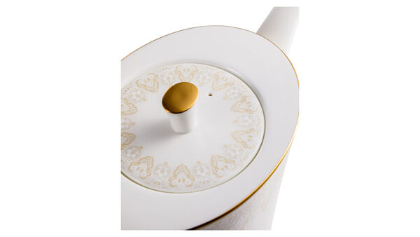 Сервиз чайный Narumi Аврора Шампань на 6 персон 21 предметов, фарфор костяной - фото 5