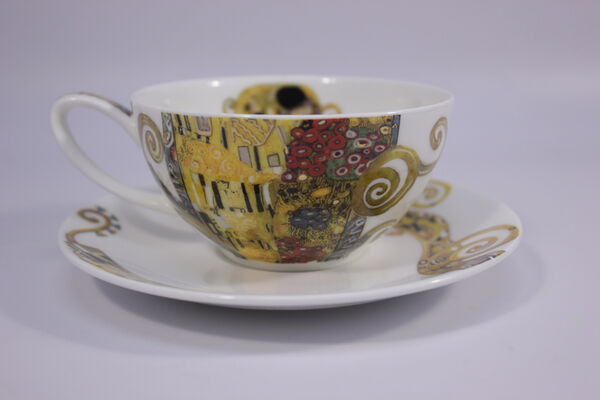 Чашка чайная с блюдцем Dunoon Бель Эпок 250 мл, фарфор костяной - фото 3