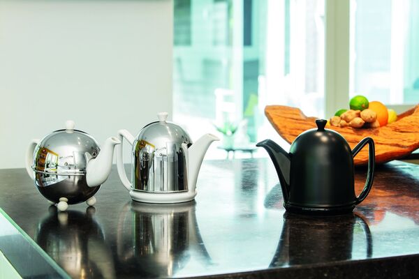 Чайник заварочный Bredemeijer Manto c фильтром, 1 л, керамика, в стальном черном корпусе, черный - фото 2