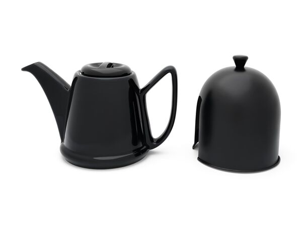 Чайник заварочный Bredemeijer Manto c фильтром, 1 л, керамика, в стальном черном корпусе, черный - фото 5