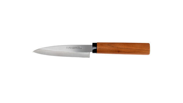 Нож для чистки овощей и фруктов KAI 12 см с защитным чехлом - фото 3