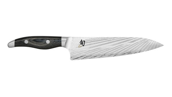 Нож поварской Шеф KAI Шан Нагарэ 20 см, дамасская сталь 72 слоя - фото 2