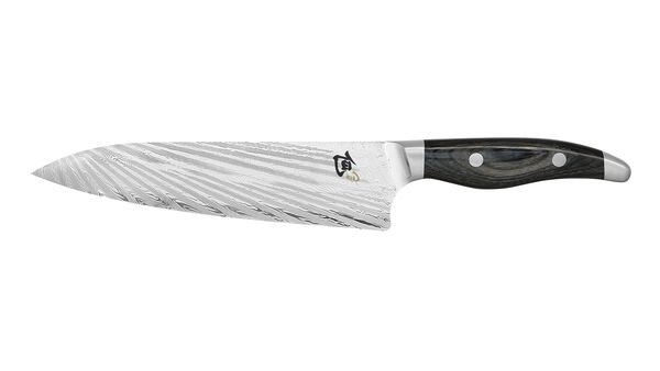 Нож поварской Шеф KAI Шан Нагарэ 20 см, дамасская сталь 72 слоя - фото 3