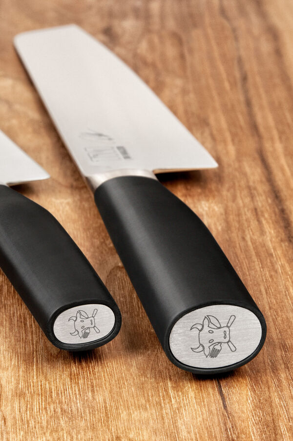 Нож поварской Сантоку KAI Камагата 18 см, кованая сталь, ручка пластик - фото 2