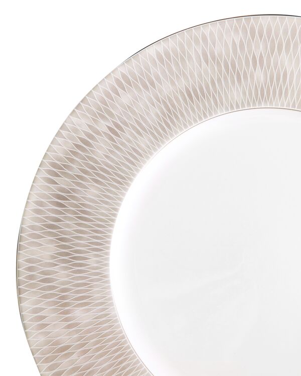 Тарелка подстановочная Narumi Белая мозаика 30 см, фарфор костяной - фото 2
