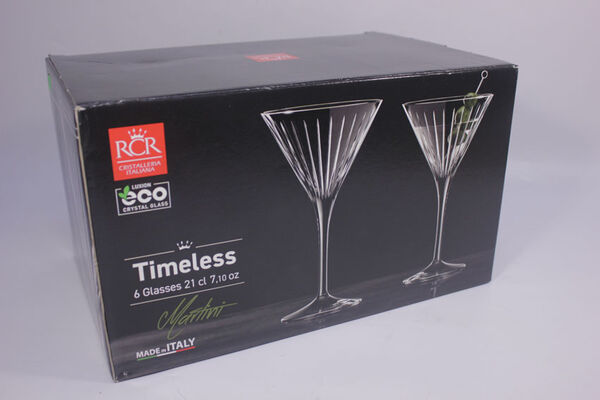 Набор бокалов для мартини RCR Timeless 210 мл (6 шт) - фото 5