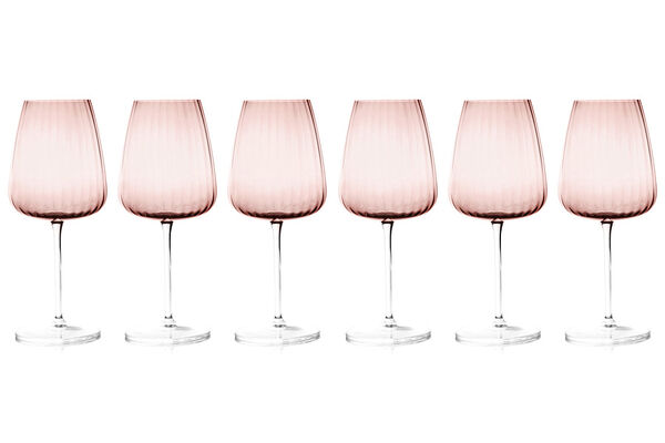 Набор бокалов для вина, 500 мл, 6 шт Opium, розовый, Le Stelle - фото 2