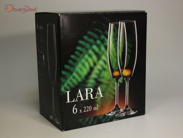 Бокалы для шампанского "Лара" 220 мл, 6 шт. - фото 5