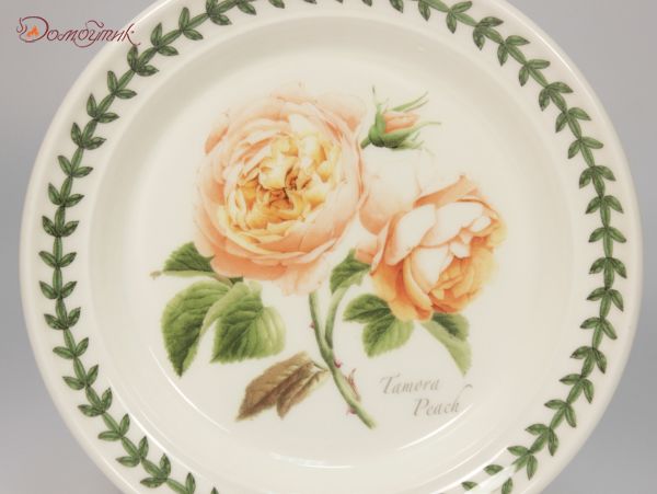 Тарелка десертная "Ботанический сад. Розы. Tamora Peach" 18,5 см - фото 2