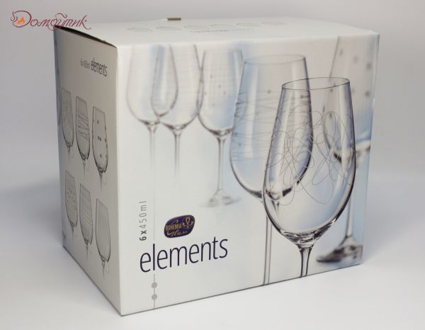Бокалы для вина "Виола. Elements" 450 мл, 6 шт. - фото 7