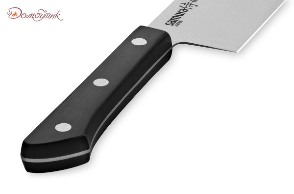 Нож кухонный "Samura HARAKIRI" накири 170 мм, корроз.-стойкая сталь, ABS пластик - фото 4