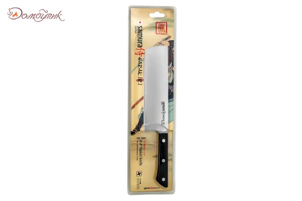 Нож кухонный "Samura HARAKIRI" накири 170 мм, корроз.-стойкая сталь, ABS пластик - фото 6
