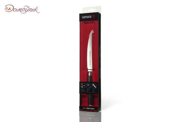 Нож кухонный "Samura Mo-V" для стейка 120 мм, G-10 - фото 6