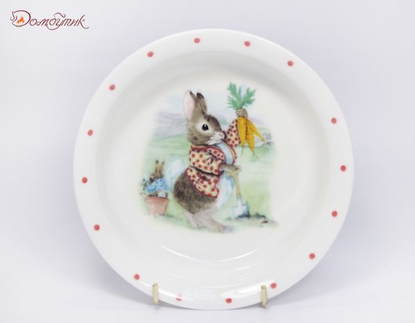 Детский набор посуды "Кролики" 3 пр. - фото 5