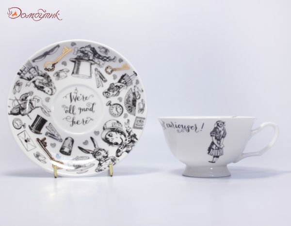 Чайная пара "Алиса в стране чудес",210мл - фото 3