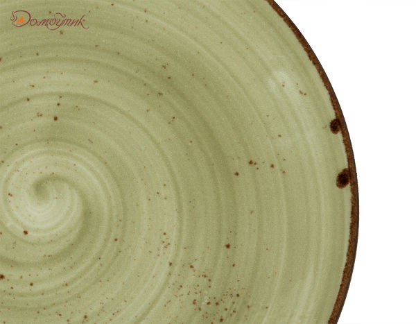 Обеденная тарелка Rustics 28 см, зеленая. - фото 2