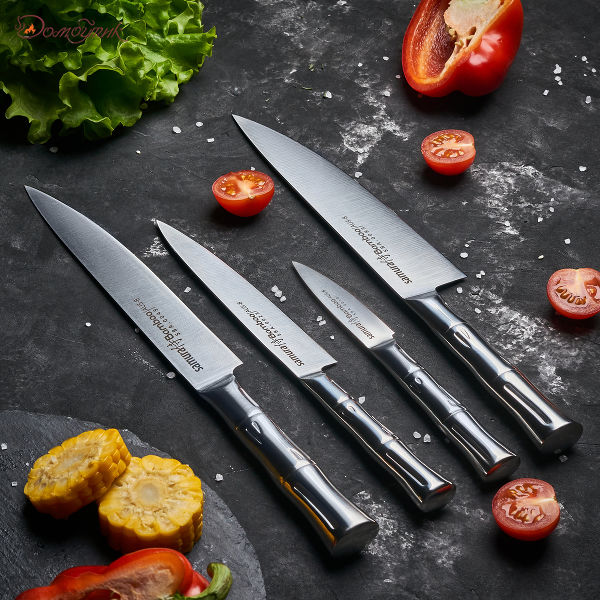 Нож кухонный "Samura Bamboo" универсальный 150мм, AUS-8 - фото 5